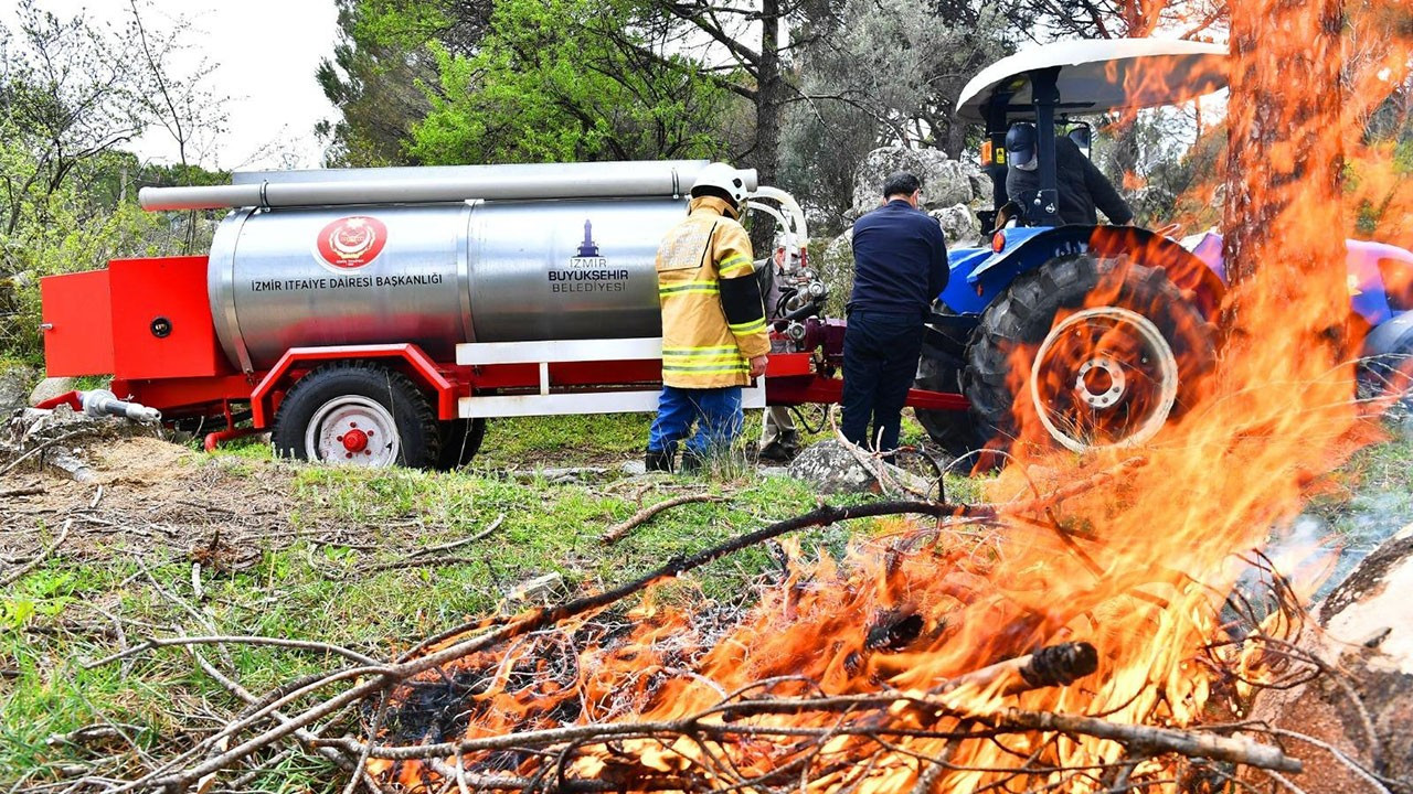 İzmir'de 355 yangından 325'i başlangıç aşamasında söndürüldü