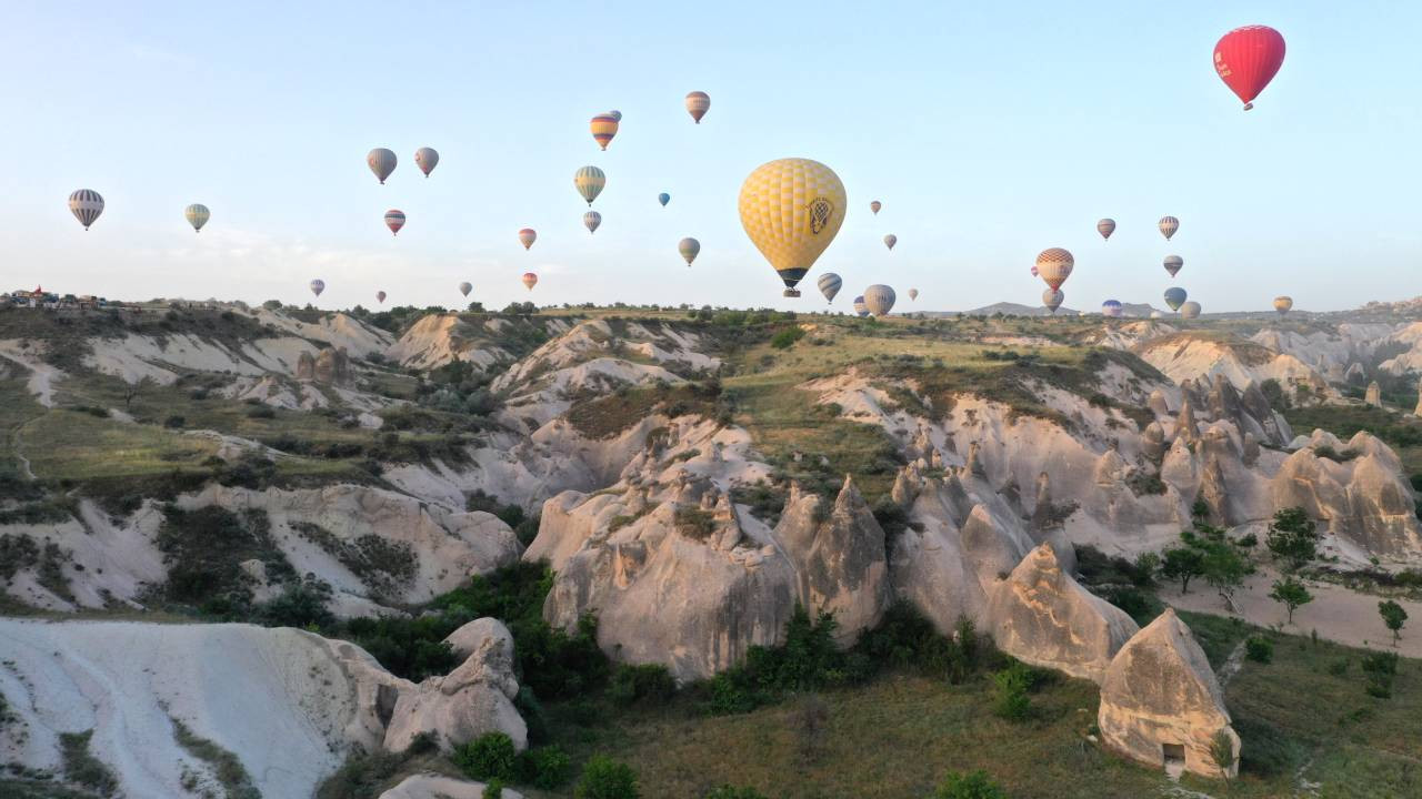 Yılın ilk 5 ayında Kapadokya'ya gelen 8 turistten biri balona bindi