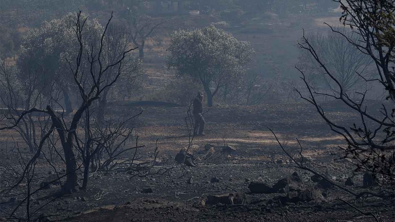 Yunanistan'da orman yangını: İki köy tahliye edildi