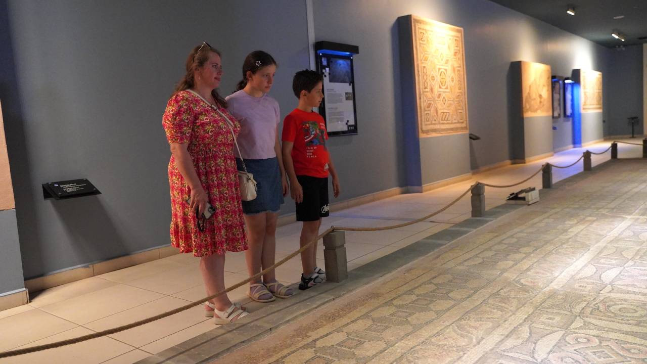 Zeugma Mozaik Müzesi'ne bayramda ziyaretçi akını