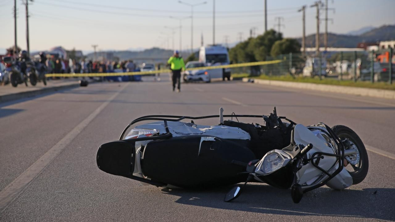 Silivri'de motosiklet kazası: Sürücü öldü