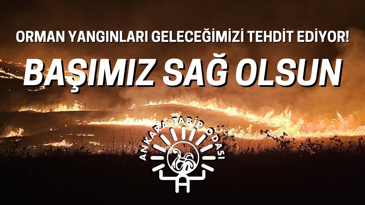 Ankara Tabip Odası'ndan 'orman yangınları' açıklaması