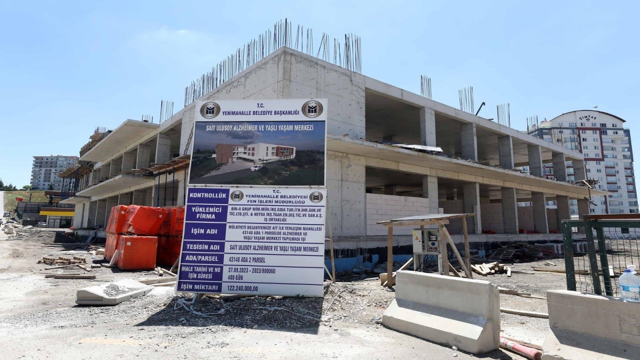 Yenimahalle'de Alzheimer ve Yaşlı Yaşam Merkezi inşaatı sürüyor