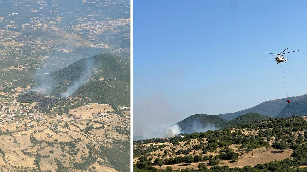 Balıkesir'de dün başlayan orman yangını söndürüldü