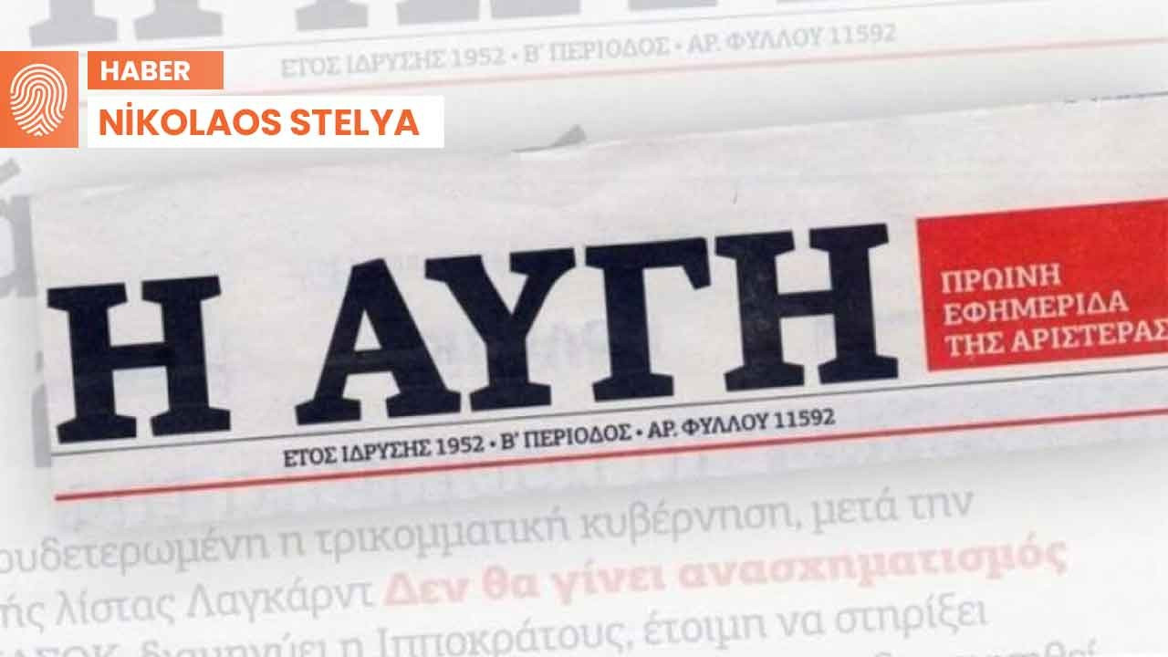 Yunanistan solunun tarihi gazetesi Avgi kapanmanın eşiğinde