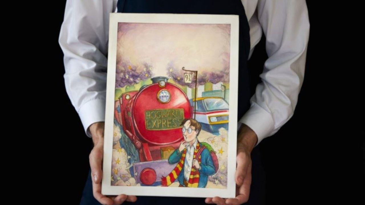 Harry Potter'ın ilk baskısı için yapılan çizim satıldı