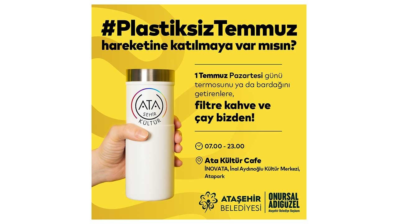'Plastiksiz Temmuz' hareketine Ataşehir'den destek
