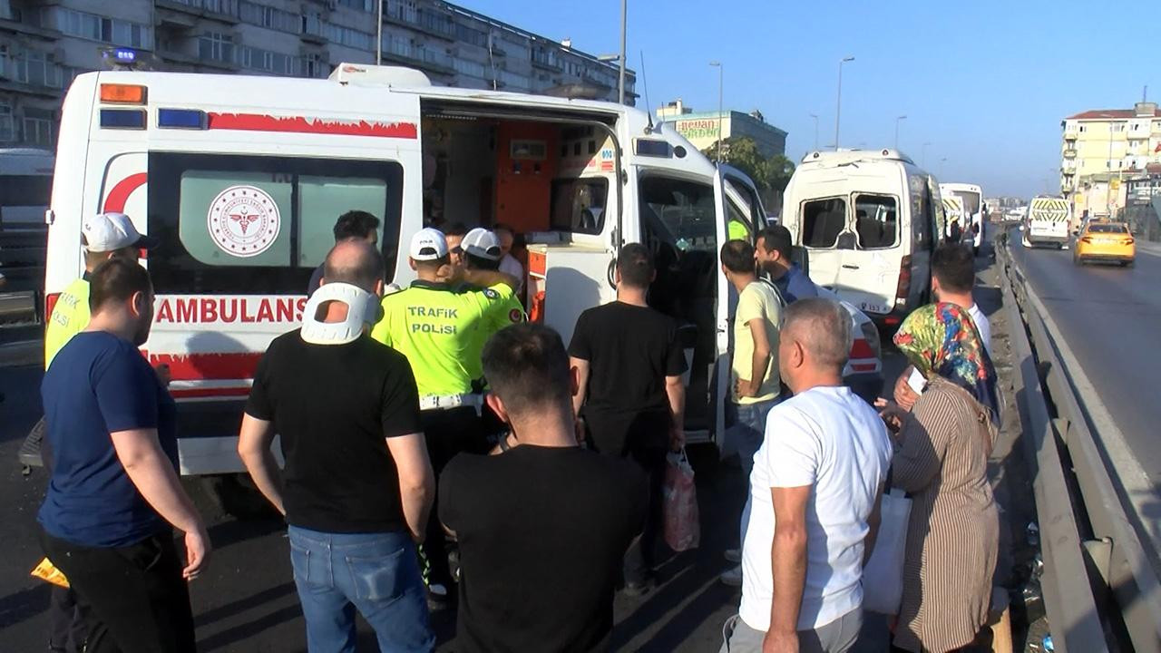 İstanbul Küçükçekmece'de zincirleme kaza: 13 yaralı