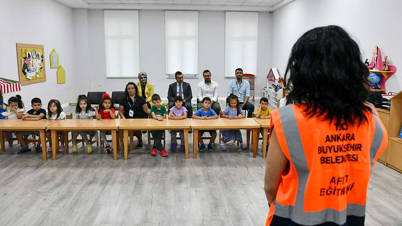 Ankara Büyükşehir Belediyesi'nden okul öncesi çocuklara Afet Eğitimi