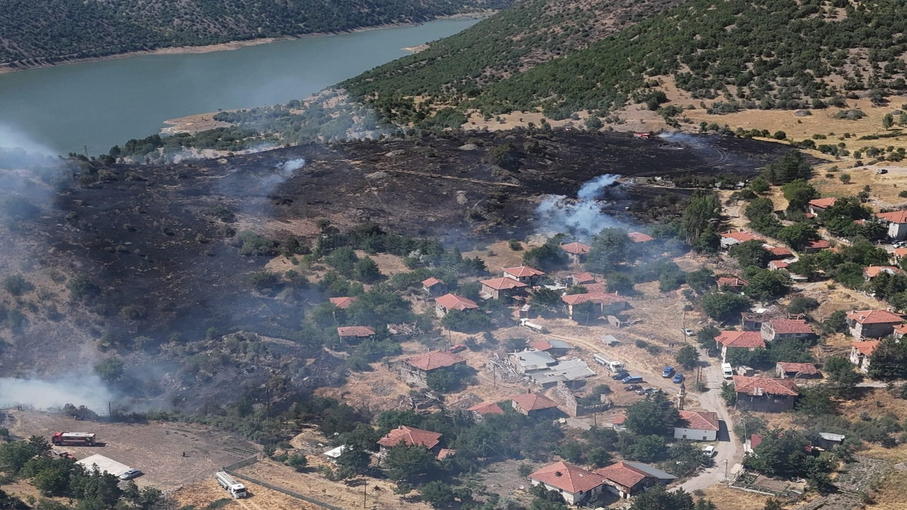Ankara'da örtü yangını: 10 hektar zarar gördü
