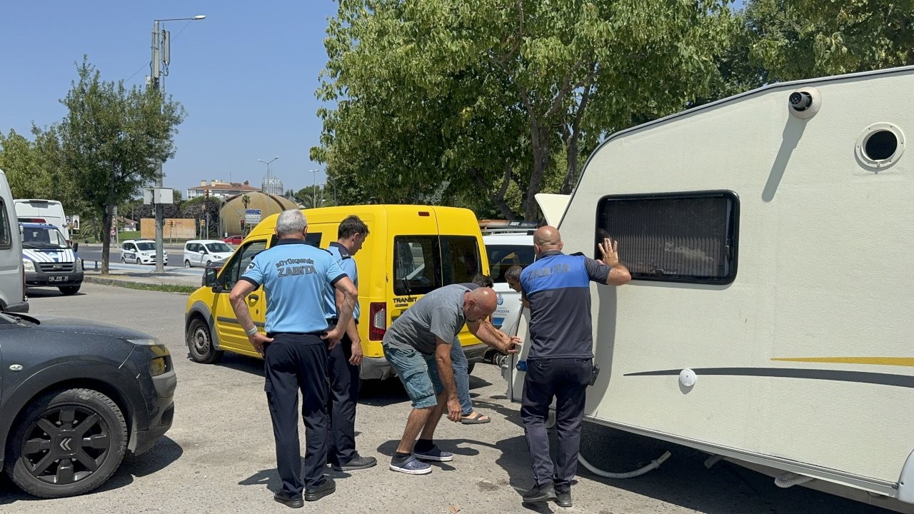 Maltepe Sahili'ndeki karavanlar kaldırıldı