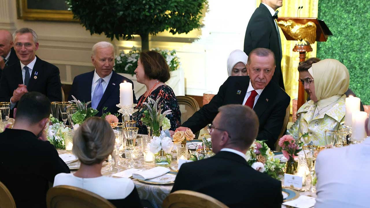 Erdoğan, ABD Başkanı Biden'ın verdiği yemeğe katıldı