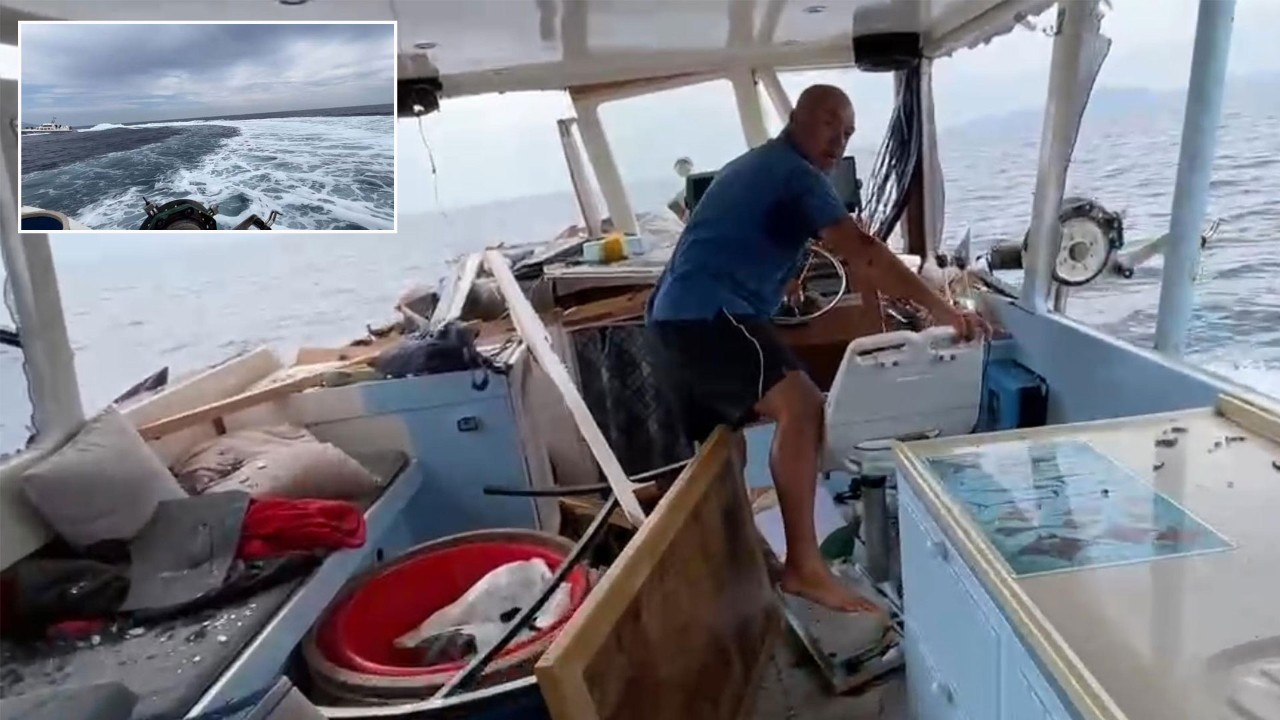 Yunan botu, Gökçeada açıklarında Türk balıkçı teknesine çarptı