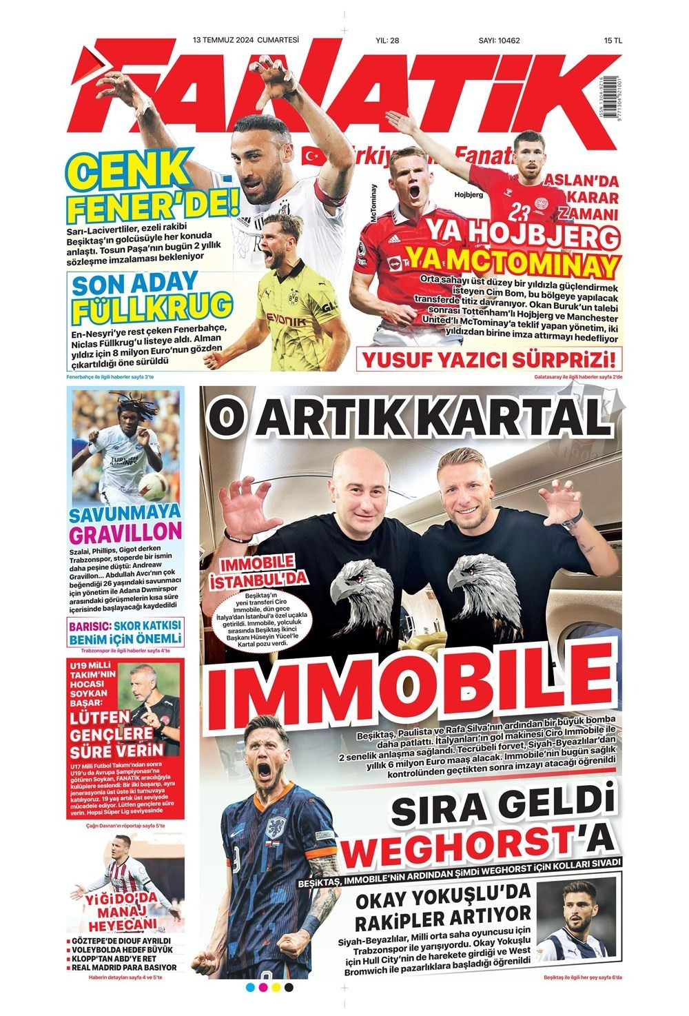 Günün spor manşetleri: 'Golcünün kralı Beşiktaş'ta' - Sayfa 2