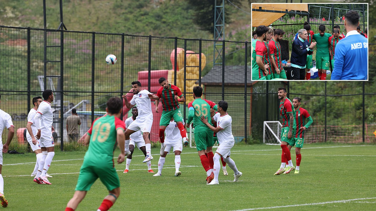Amedspor ilk hazırlık maçında son 5 dakikada 2 gol yedi