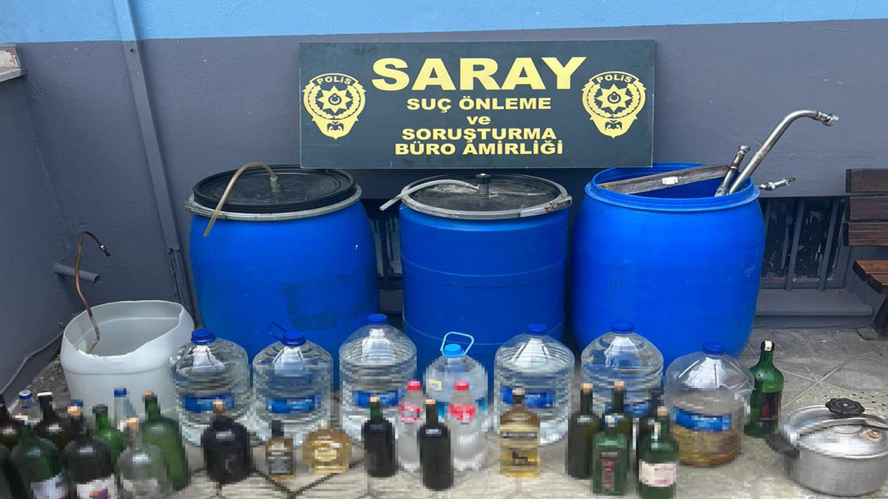 Tekirdağ'da sahte içki operasyonu: 174 litre alkol ele geçirildi