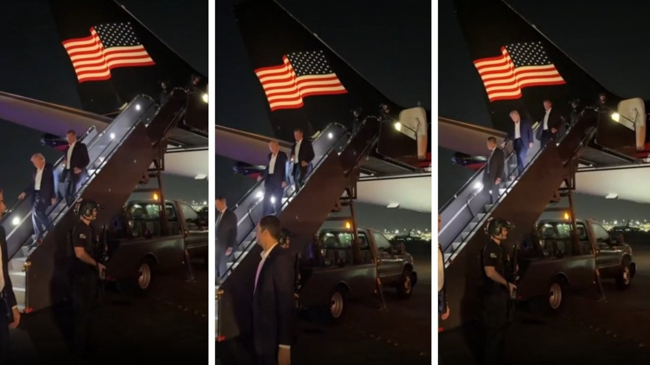 Suikast girişimi sonrası Trump’ın ilk görüntüleri: New Jersey'e gitti