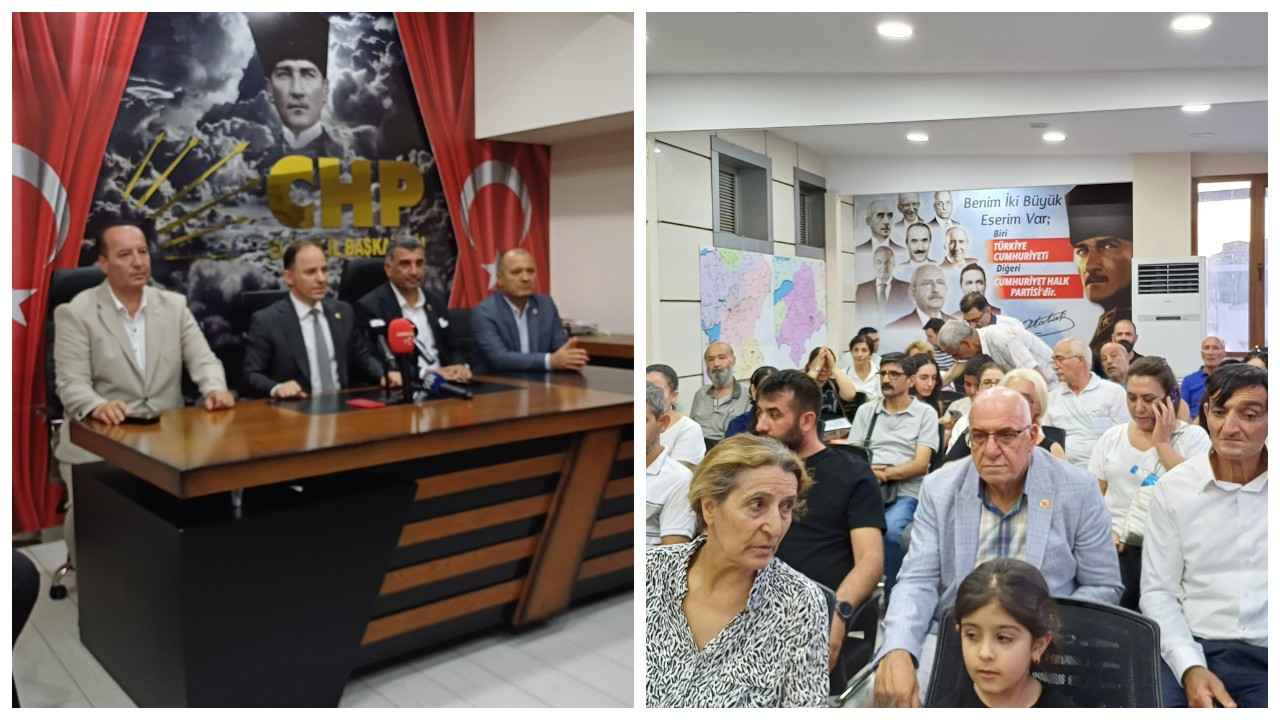 CHP heyeti, grevdeki ETİ Krom maden işçilerine destek için Elazığ'da