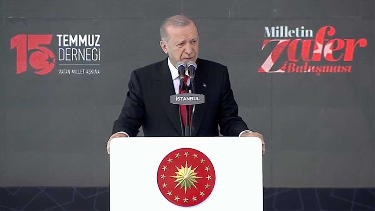 Erdoğan'dan 15 Temmuz açıklaması: 'Tiyatro' diyenleri kıyamete kadar unutmayacağız