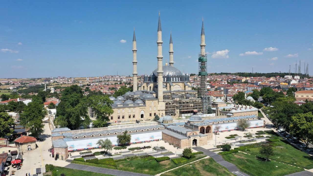 Selimiye Camisi'nin minarelerinde restorasyon tamamlandı - Sayfa 1