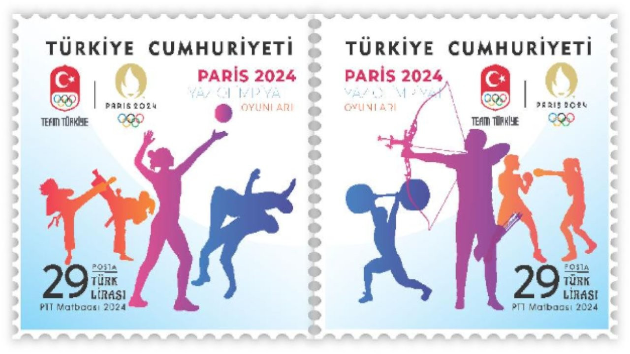 PTT’den 'Paris 2024 Olimpiyatları' anma pulu ve ilk gün zarfı