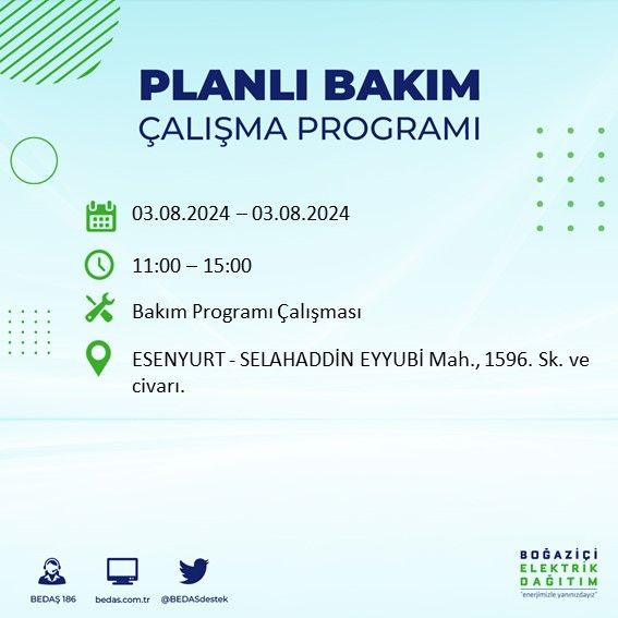 BEDAŞ paylaştı: İstanbul'da yarın elektrik kesintisi yaşanacak ilçeler - Sayfa 4