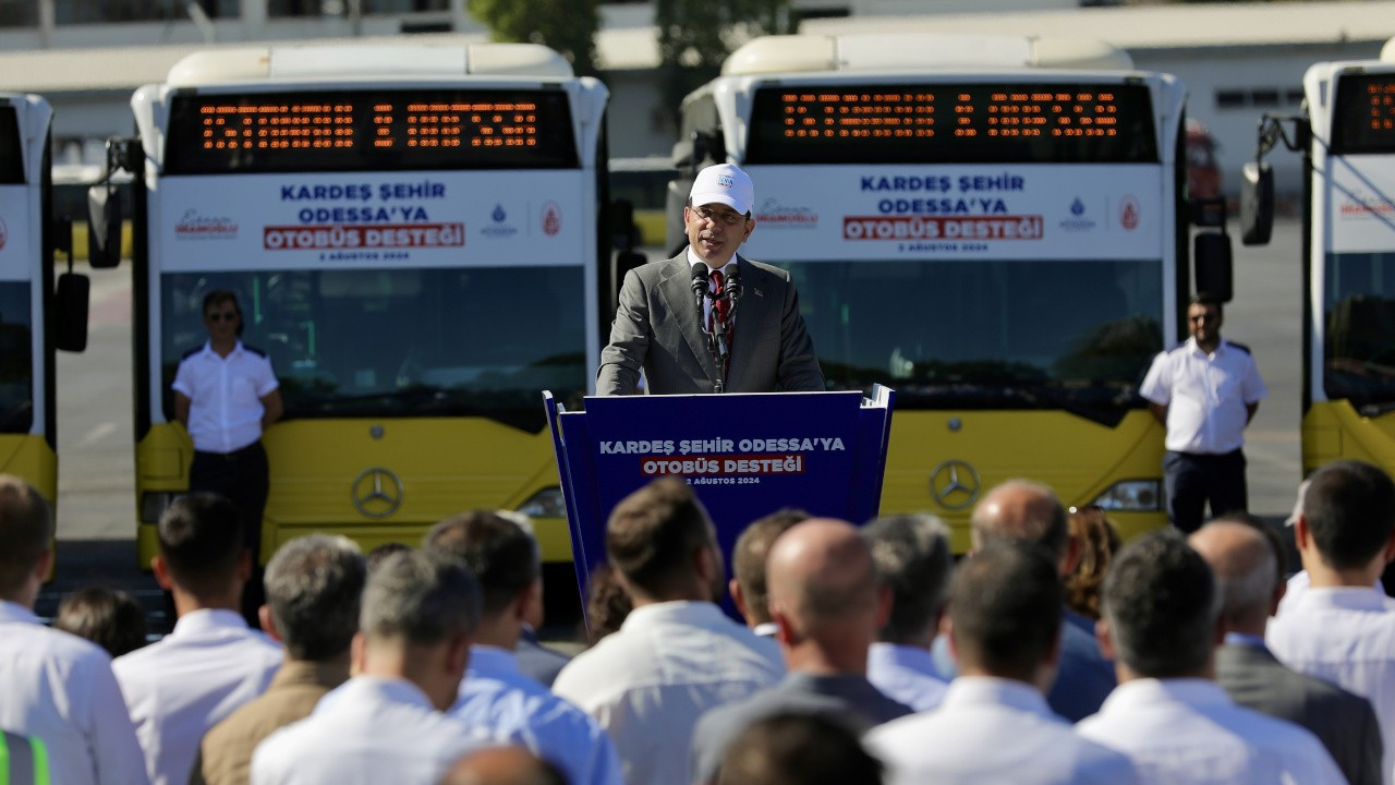 İstanbul Büyükşehir Belediyesi, Odessa'ya 10 otobüs hibe etti