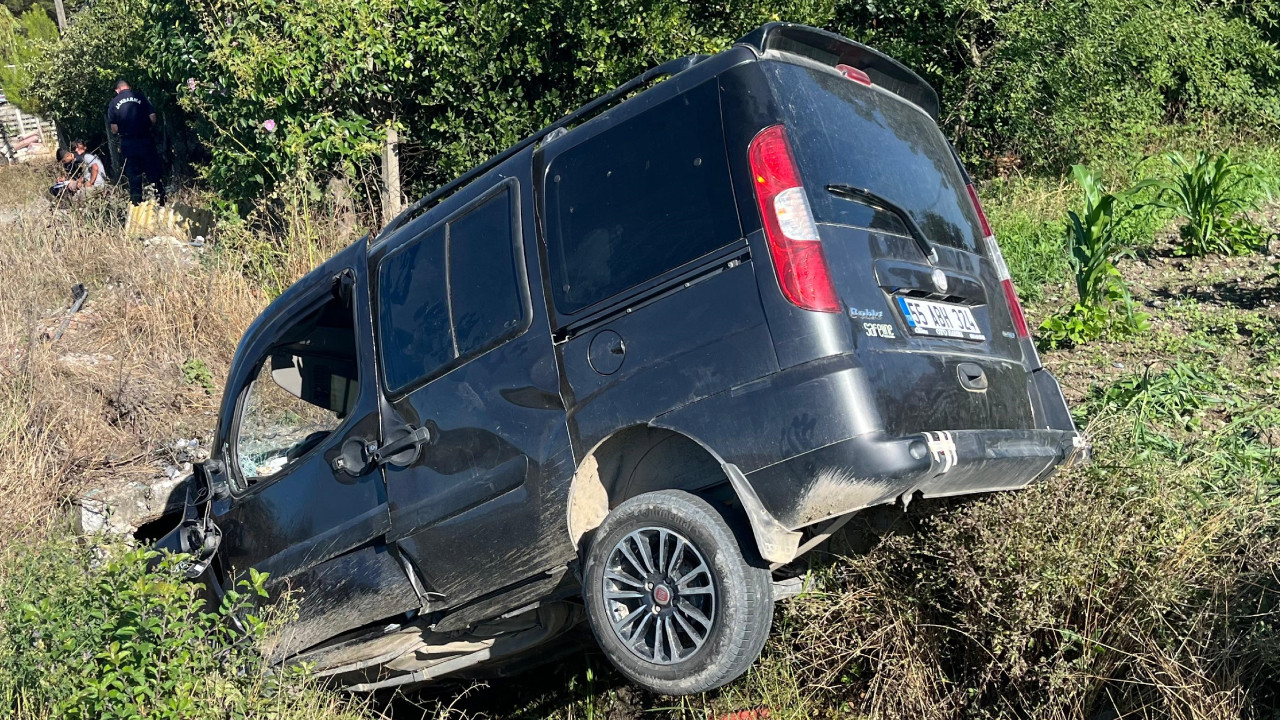 Samsun'da bir araç hendeğe devrildi: 1 ölü