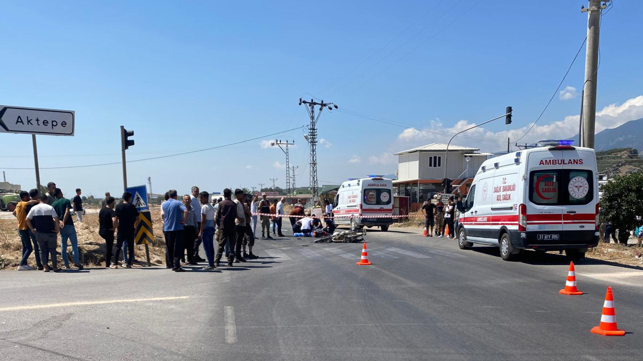 Hatay'da kaza: Motosikletteki yeğen ve teyze öldü