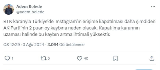 Anket şirketi yöneticisinden AK Parti için Instagram tahmini - Sayfa 4