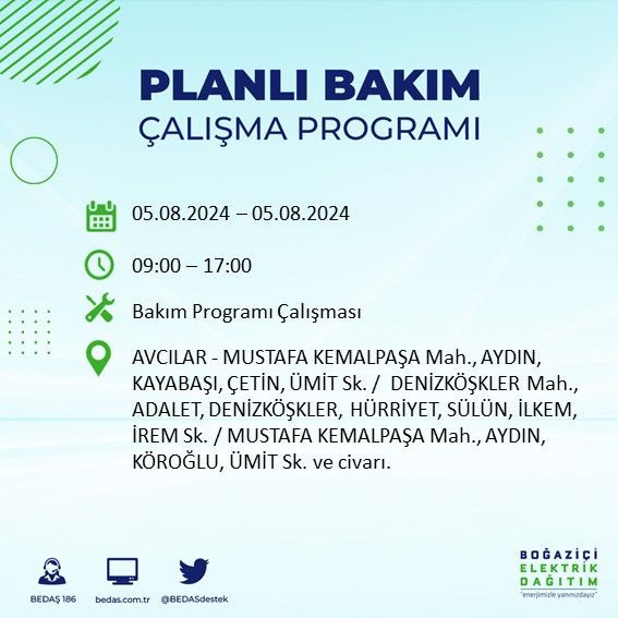 BEDAŞ paylaştı: İstanbul'da bugün elektrik kesintisi yaşanacak ilçeler - Sayfa 3