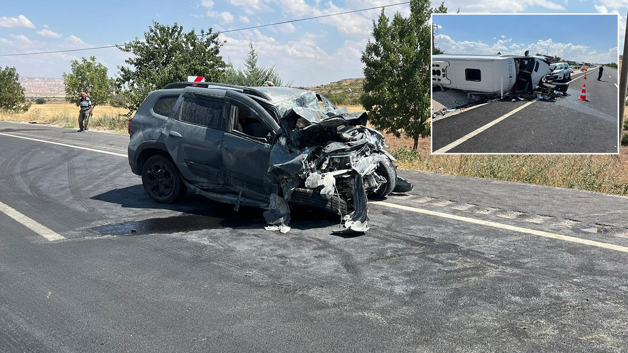 Nevşehir'deki kazada yaralanan baba-oğul hastanede öldü