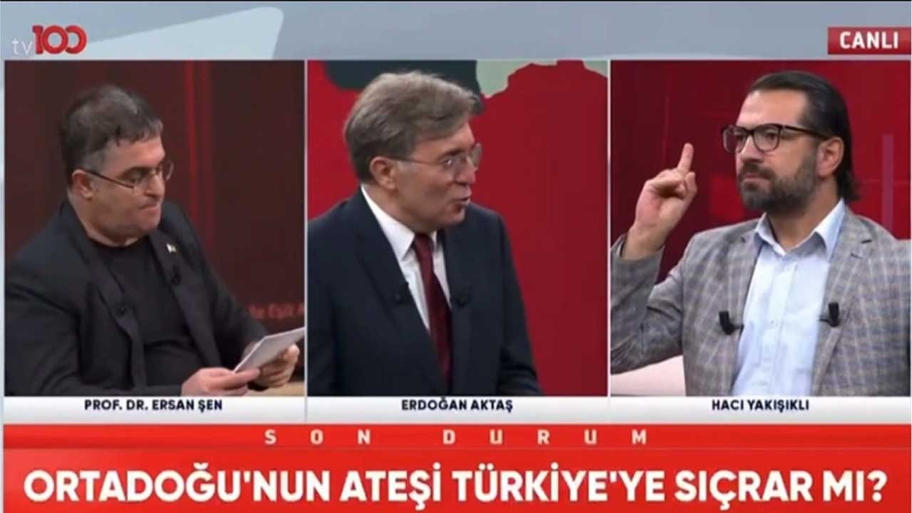 Canlı yayında Suriye kavgası: Hakikaten cahilsin sen