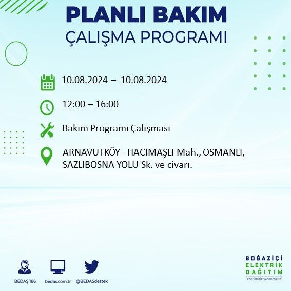 BEDAŞ paylaştı: İstanbul'da yarın elektrik kesintisi yaşanacak ilçeler - Sayfa 4