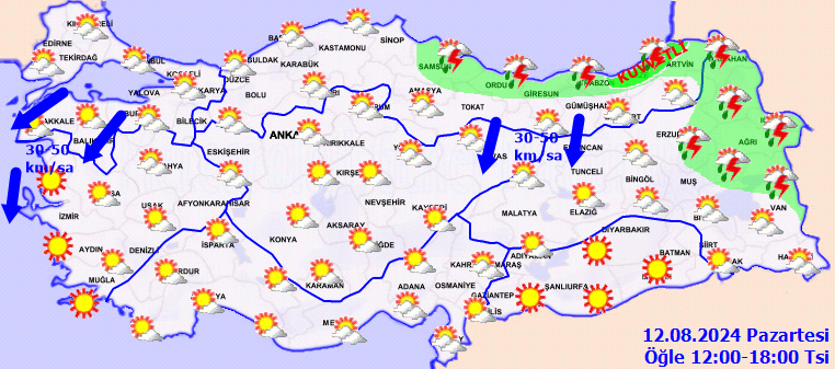 Meteoroloji'den gök gürültülü sağanak uyarısı - Sayfa 1