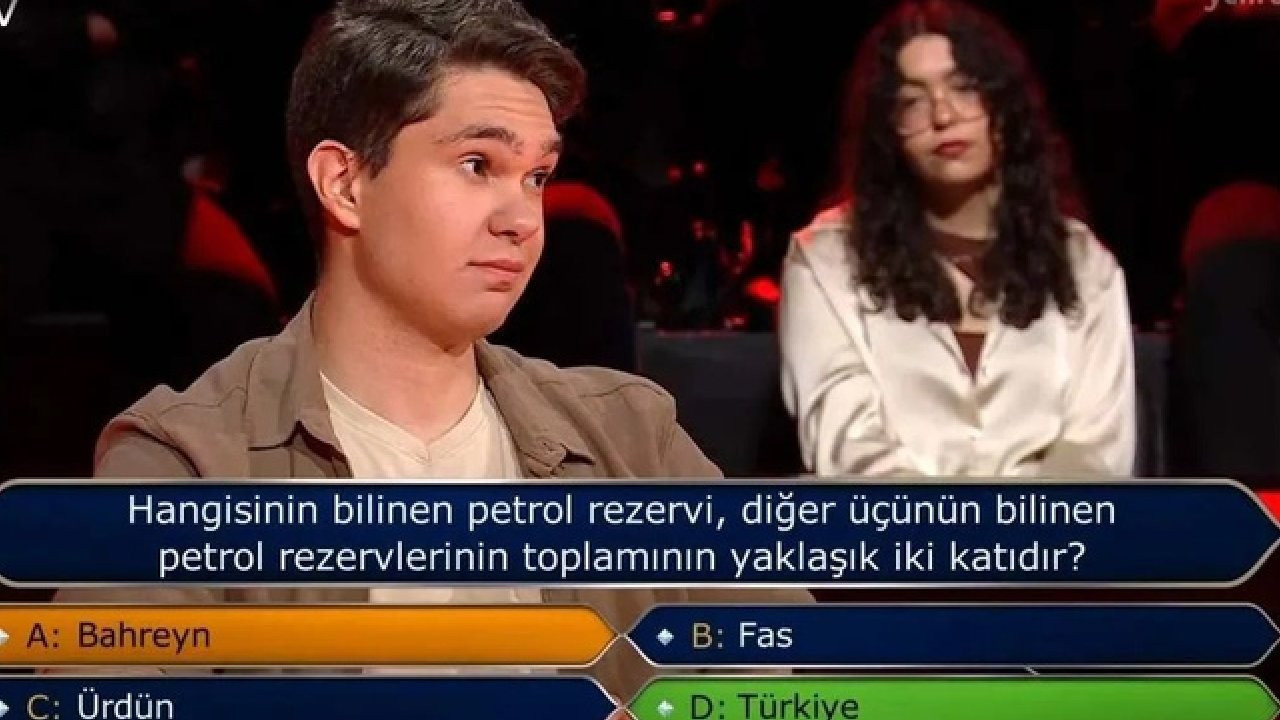 Kim Milyoner Olmak İster'de 300 bin TL'lik petrol sorusu gündem oldu