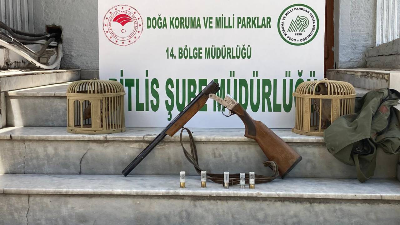 Bitlis'te keklik yakalayan kişiye 36 bin 412 lira ceza uygulandı