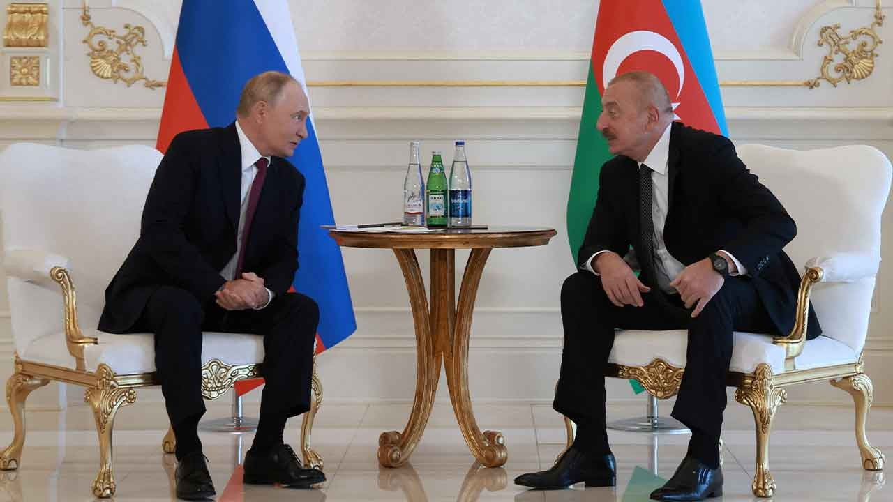 Putin, Azerbaycan'da Aliyev'le görüştü: 'Paşinyan'ı bilgilendireceğim'