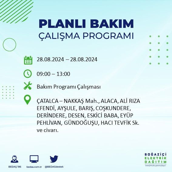 BEDAŞ paylaştı: İstanbul'da yarın elektrik kesintisi yaşanacak ilçeler - Sayfa 4