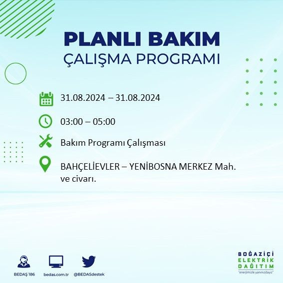 BEDAŞ paylaştı: İstanbul'da bugün elektrik kesintisi yaşanacak ilçeler - Sayfa 3