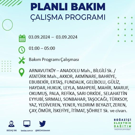 BEDAŞ paylaştı: İstanbul'da bugün elektrik kesintisi yaşanacak ilçeler - Sayfa 2