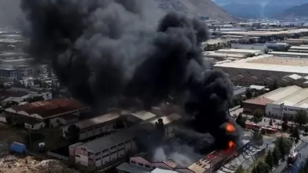 Kayseri'de fabrika yangını