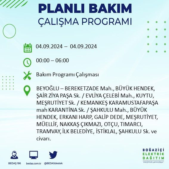 BEDAŞ paylaştı: İstanbul'da yarın elektrik kesintisi yaşanacak ilçeler - Sayfa 4