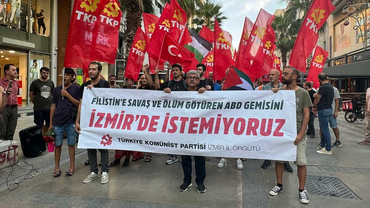 TKP'den ABD savaş gemisine protesto