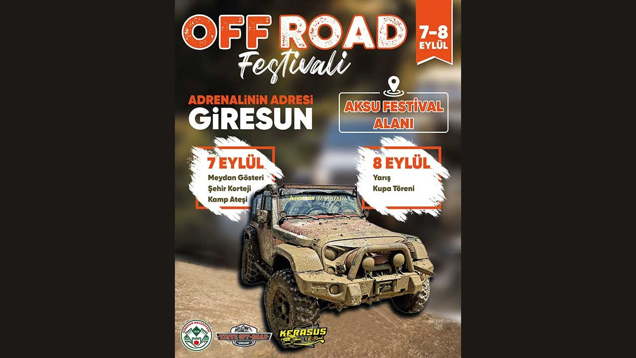 Giresun'da Off Road festivali heyecanı başlıyor