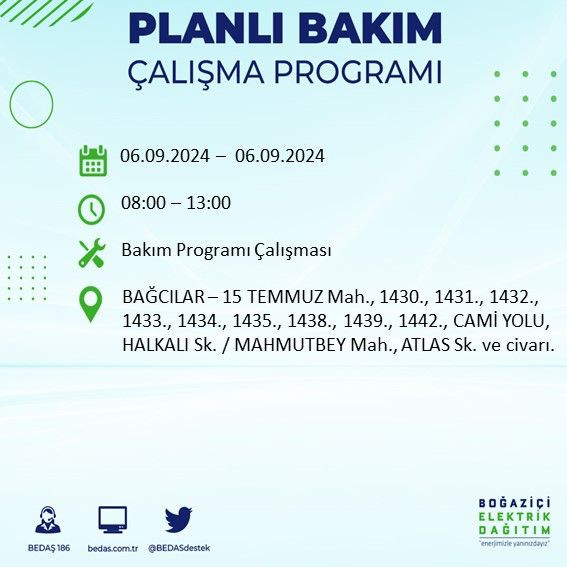 BEDAŞ paylaştı: İstanbul'da bugün elektrik kesintisi yaşanacak ilçeler - Sayfa 2