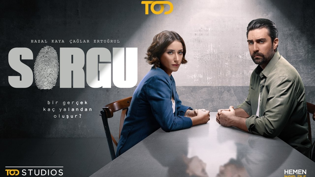 Hazal Kaya ve Çağlar Ertuğrul başrolde: 'Sorgu' dizisinden afiş