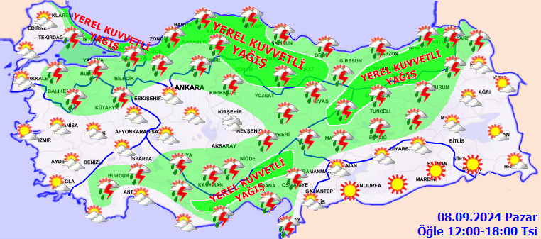 Tatil gününde plan yapanlar dikkat: Meteorolojiden kuvvetli sağanak uyarısı - Sayfa 1