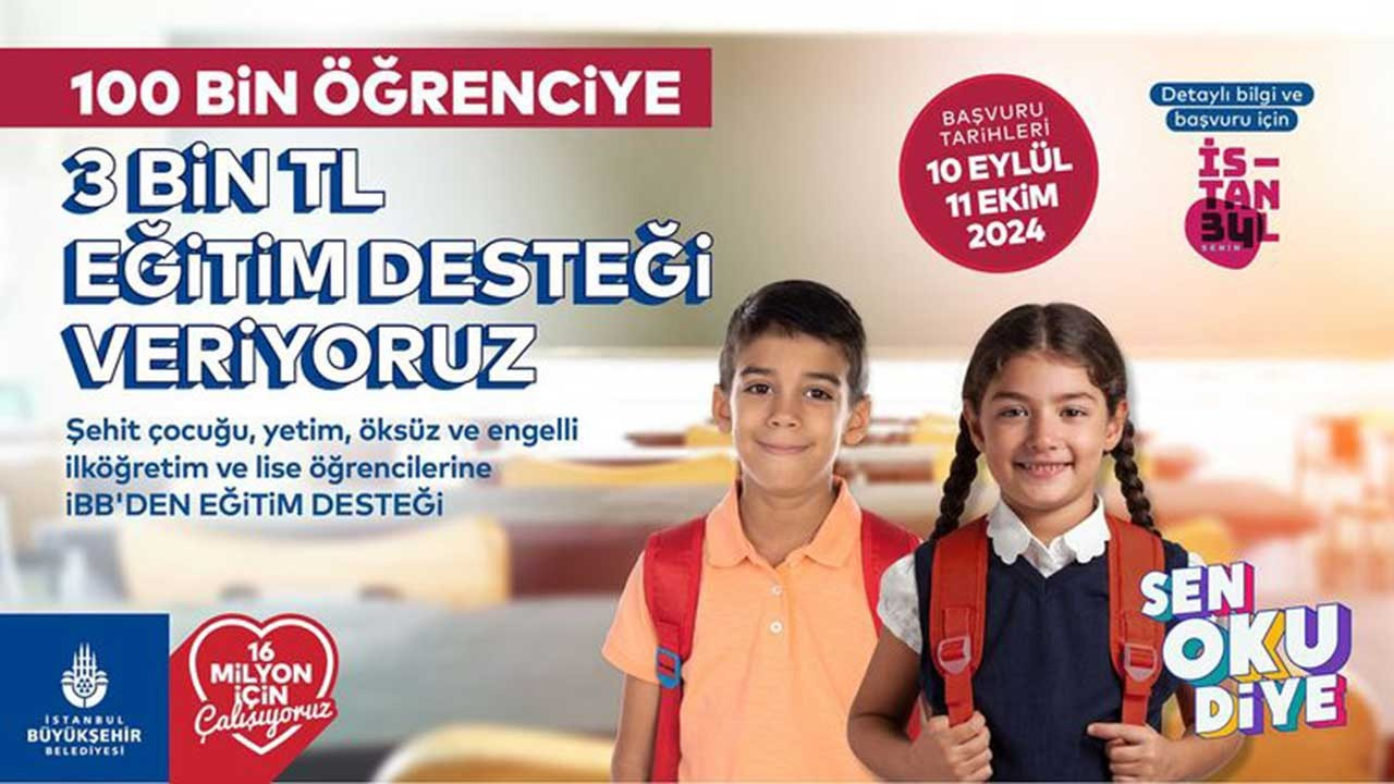 İBB'nin eğitim desteğine başvurular başladı