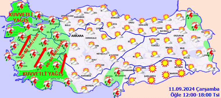 Meteoroloji 7 ili sarı kodla uyardı: 'Çok kuvvetli' yağış başlıyor - Sayfa 2